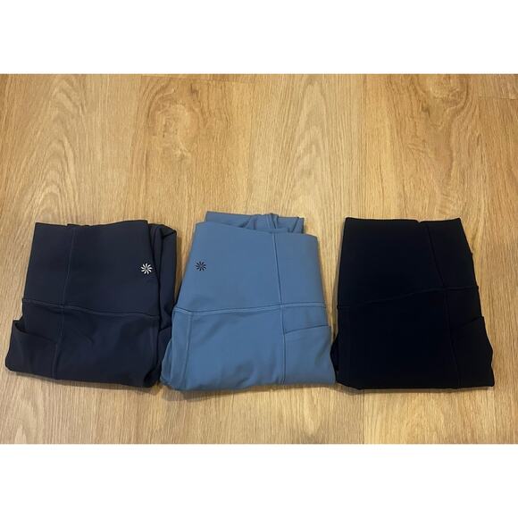 Athleta Pants - Athleta Bundle (3) Salutation Stash Pocket II Capri , Blue , Size M